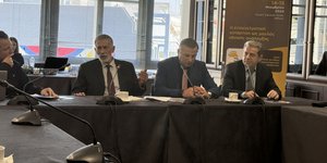 Συνέντευξη Τύπου που παραχώρησαν οι επικεφαλής του Ελληνικού Συνδέσμου Εταιρειών Κέντρων Επαγγελματικής Κατάρτισης, (Ε.Λ.Σ.Ε.Κ.Ε.Κ.)