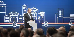 Ο Αλέξανδρος Εξάρχου στα εγκαίνια του Μετρό στη Θεσσαλονίκη 