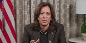 Η αντιπρόεδρος των ΗΠΑ, Κάμαλα Χάρις στο μήνυμά της 