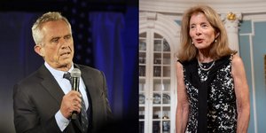 Από αριστερά ο Ρόμπερτ Κένεντι Τζ. και η Κάρολαϊν Κένεντι
