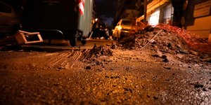 Καθίζηση στην οδο Αραπάκη στην Καλλιθέα