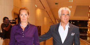 Ο Αντώνης Λυμπέρης με την σύζυγό του