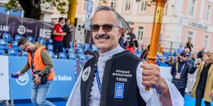 Ο Κώστας Χατζής ταξίδεψε από την Ολλανδία στην Ελλάδα για να τρέξει στον Αυθεντικό Μαραθώνιο