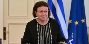 Η υπουργός Πολιτισμούς Λίνα Μενδώνη