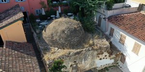 Άποψη του Οθωμανικού λουτρού στην υφιστάμενη κατάστασή του