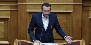 SYRIZA-Progressive Alliance Parliamentary Leader Nikos Pappas