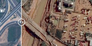 Πλημμύρες στη Βαλένθια, το πριν και το μετά