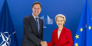 Μάρκ Ρούτε και Ούρσουλα φον ντερ Λάιεν