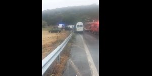 Το σημείο που συγκρούστηκαν τα δύο οχήματα