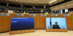ομιλία Ζελένσκι από την Ουκρανία