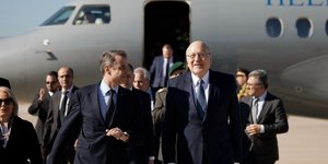 Στον Λίβανο ο Κυριάκος Μητσοτάκης -Θερμή υποδοχή από τον πρωθυπουργό της χώρας