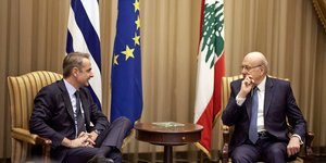 Στον Λίβανο ο πρωθυπουργός Κυριάκος Μητσοτάκης