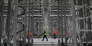 Κτιριακές εργασίες στο Σταθμό Μετατροπής Κουμουνδούρου στον Ασπρόπυργο