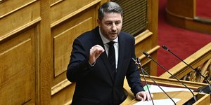 Ο Νίκος Ανδρουλάκης στη Βουλή 