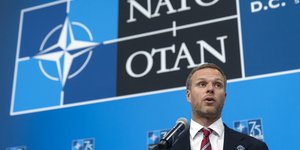 Ο ΥΠΕΞ της Λιθουανίας Γκαμπριέλιους Λαντσμπέργκις 