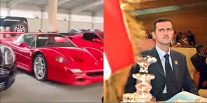 Μια Ferrari από τη συλλογή supercars του Μπασάρ αλ Άσαντ