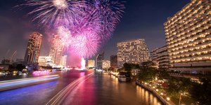 Πυροτεχνήματα πάνω από την Μπανγκόκ