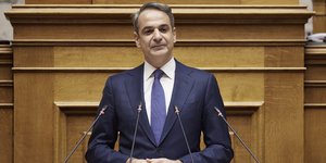 Ο Κυριάκος Μητσοτάκης στη συζήτηση για τον προϋπολογισμό 2025 στη Βουλή