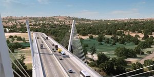 Ψηφιακό σχέδιο της νέας γέφυρας Ελλάδας - Τουρκίας 