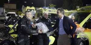 Στο ΕΚΑΒ ο Μητσοτάκης