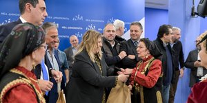 Χριστουγεννιάτικη γιορτή στα κεντρικά γραφεία της Νέας Δημοκρατίας