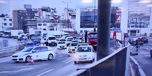 Εικόνα από το σημείο που έγινε το ατύχημα