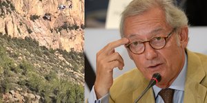 Η στιγμή που διασώστες πλησιάζουν τον νεκρό ιδρυτή των Mango Isak Andic