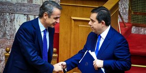 Κυριάκος Μητσοτάκης και Νότης Μηταράκης 