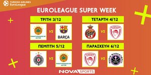 EuroLeague: «Διαβολοβδομάδα» No4 στο παρκέ του Novasports!