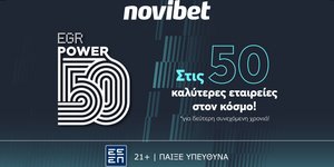 Novibet: Στις 50 καλύτερες εταιρείες του κλάδου παγκοσμίως