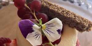 Ενα εντυπωσιακό γλυκό με παστέλι και σιρόπι φράουλας