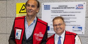 Ο Μπάνε Πρέλεβιτς και ο Γενικός Διευθυντής Επικοινωνίας του Ομίλου AKTOR, Γιώργος Τσαπρούνης