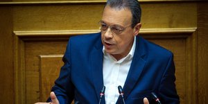 Ο πρόεδρος του ΣΥΡΙΖΑ, Σωκράτης Φάμελλος, στη Βουλή