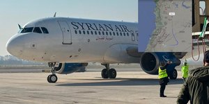 H πρώτη πτήση αεροσκάφους στην Συρία μετά την πτώση του Άσαντ 