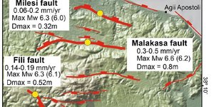 Τα τρία πιο ενεργά ρήγματα στην Αττική