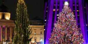Το χριστουγεννιάτικο δέντρο στην πλατεία Τραφάλγκαρ και στο Rockefeller Center