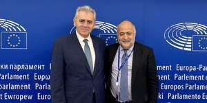 O Mάξιμος Χαρακόπουλος και ο Δημήτρης Τσιόδρας