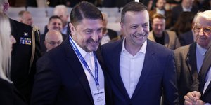 Ο περιφερειάρχης Αττικής Νίκος Χαρδαλιάς και ο δήμαρχος Αθηναίων Χάρης Δούκας