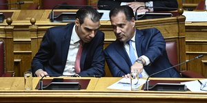 Άδωνις Γεωργιάδης και Μάριος Θεμιστοκλέους