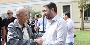Ο Νίκος Ανδρουλάκης και ο Κώστας Σημίτης