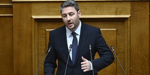 Ο Νίκος Ανδρουλάκης σε ομιλία στη Βουλή