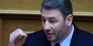 O Νίκος Ανδρουλάκης στη βουλή