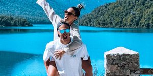 Η Αθηνά Οικονομάκου με τον σύντροφό της Μπρούνο Τσερέλα