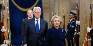 Η Χίλαρι Κλίντον στην ορκωμοσία Τραμπ