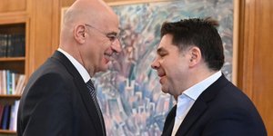 Συνάντηση Ν. Δένδια με τον απερχόμενο Αμερικανό πρέσβη