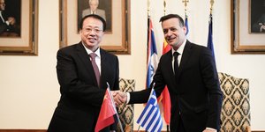 Ο Δήμαρχος Αθηναίων, Χάρης Δούκας και ο Δήμαρχος Σαγκάης, Zheng Gong, επισφράγισαν μια στενότερη και ακόμη πιο παραγωγική συνεργασία μεταξύ των δύο πόλεων