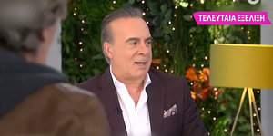 Στιγμιότυπο από την είσοδο ατόμου της παραγωγής στο πλατό της ΕΡΤ