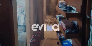 Κάηκε αποθήκη σε σούπερ μάρκετ στη Χαλκίδα