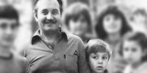 Ο Δημήτρης Παπαστεργίου με τον πατέρα του