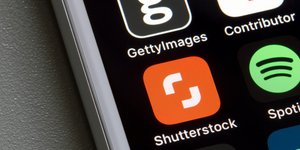 Εφαρμογές Getty και Shutterstock σε κινητό